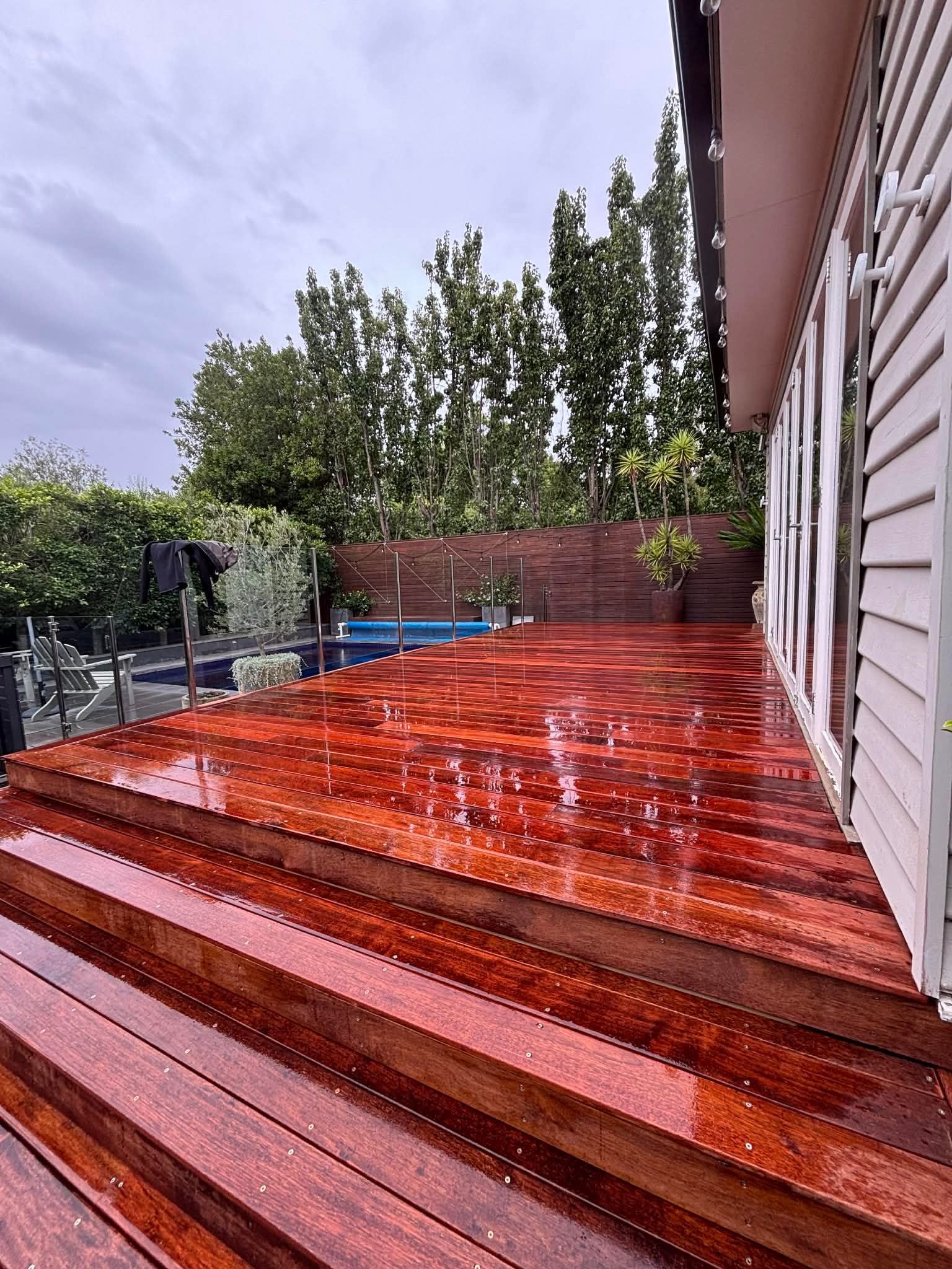 Merbau hardwood deck built in Brighton, Melbourne